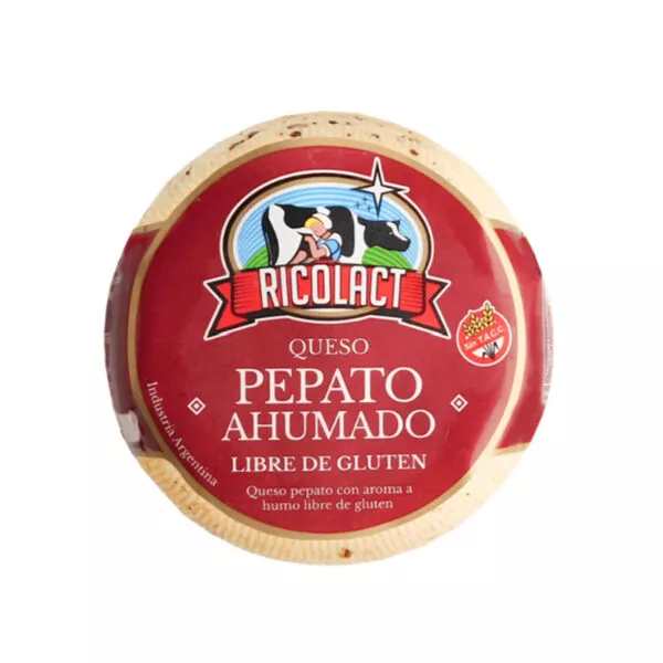 Queso Pepato Ahumado RICOLACT sin tacc
