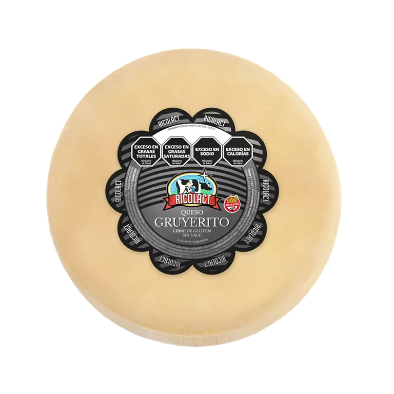 Queso Gruyerito Porcion RICOLACT sin tacc